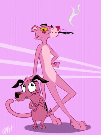 courage/pink panther